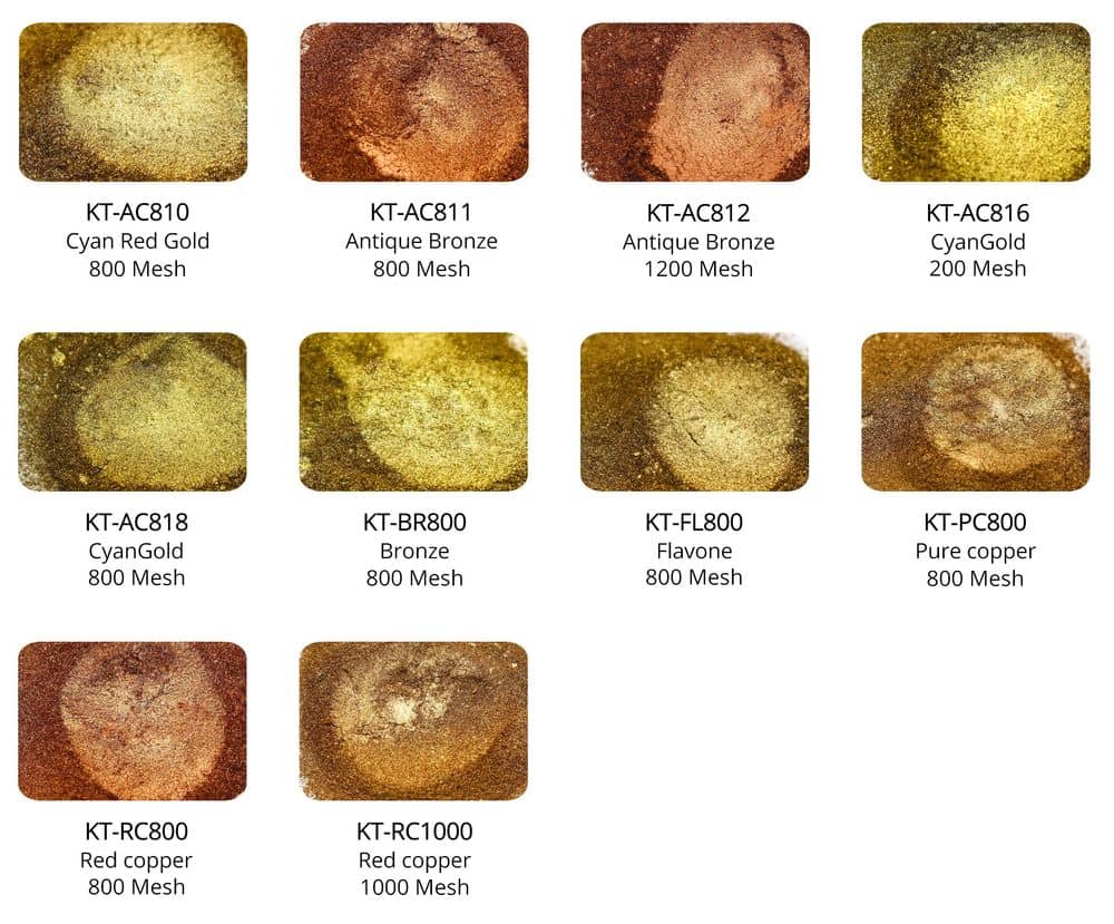 gold bronze metallic pigment