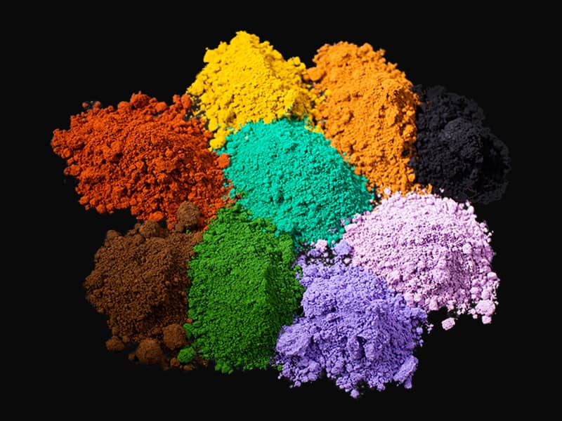 Serie de pigmentos mate cosméticos