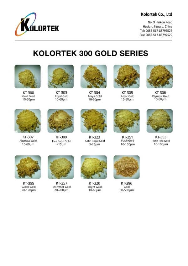 Serie Oro Kolortek 300
