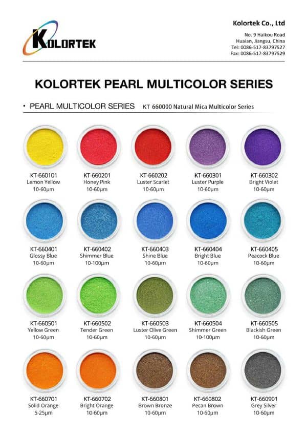 Serie multicolor perlada Kolortek