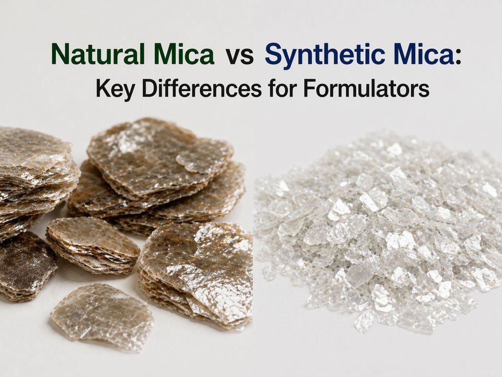 Mica natural frente a mica sintética: diferencias clave para los formuladores