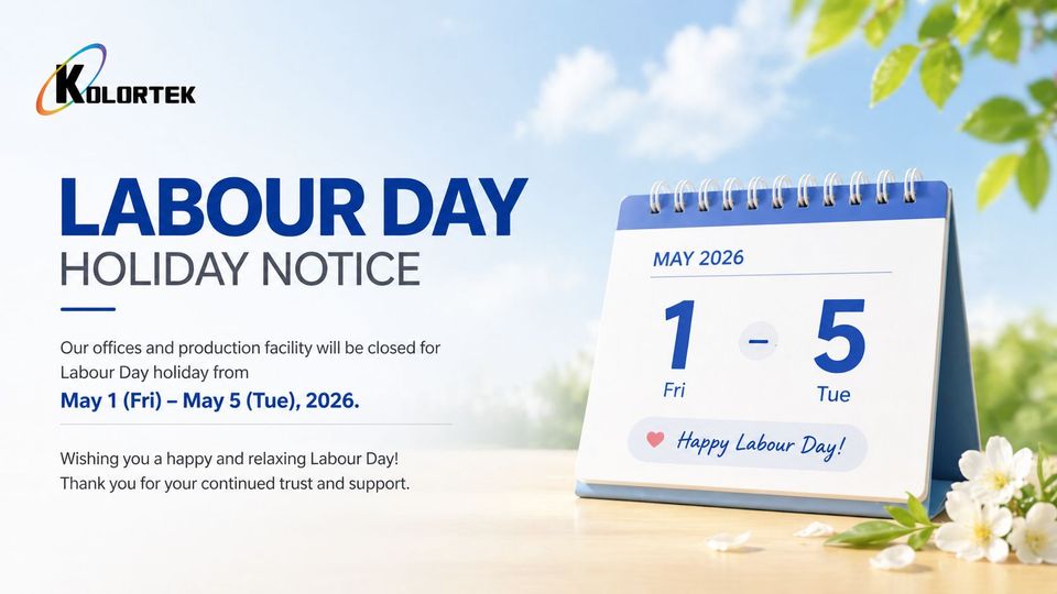 Kolortek Labor Day Holiday Notice