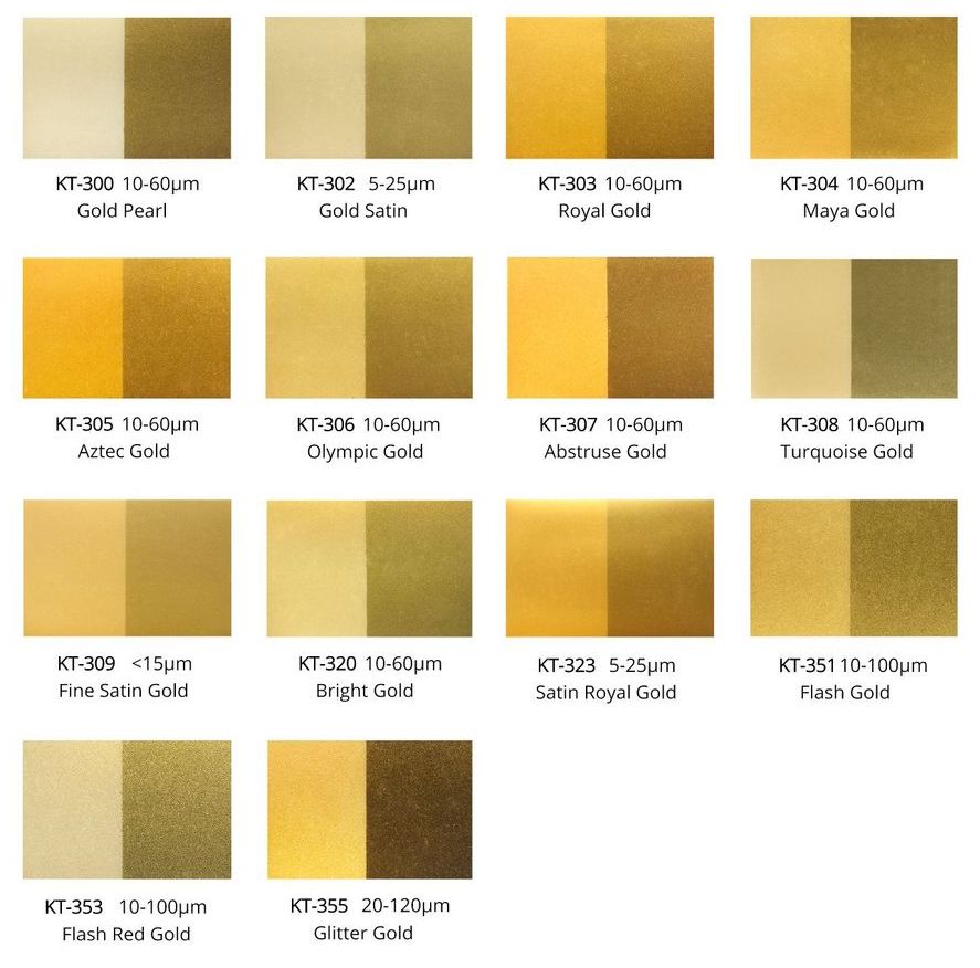 Gold Pearl Color Chart