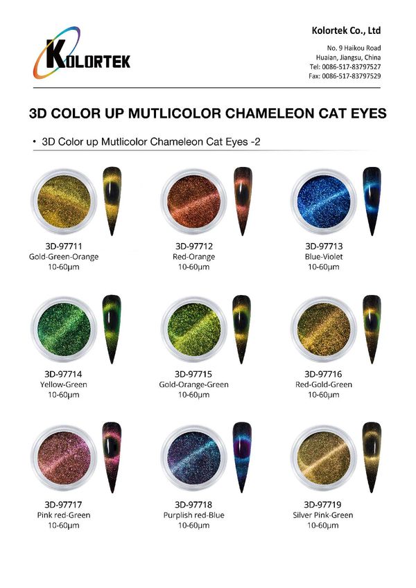 Colección magnética 3D de ojo de gato