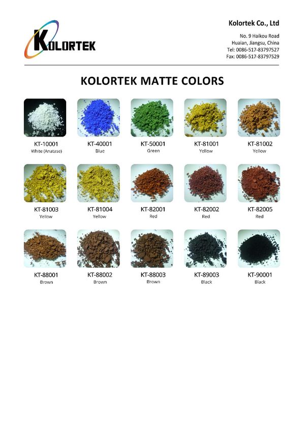 Colores mate