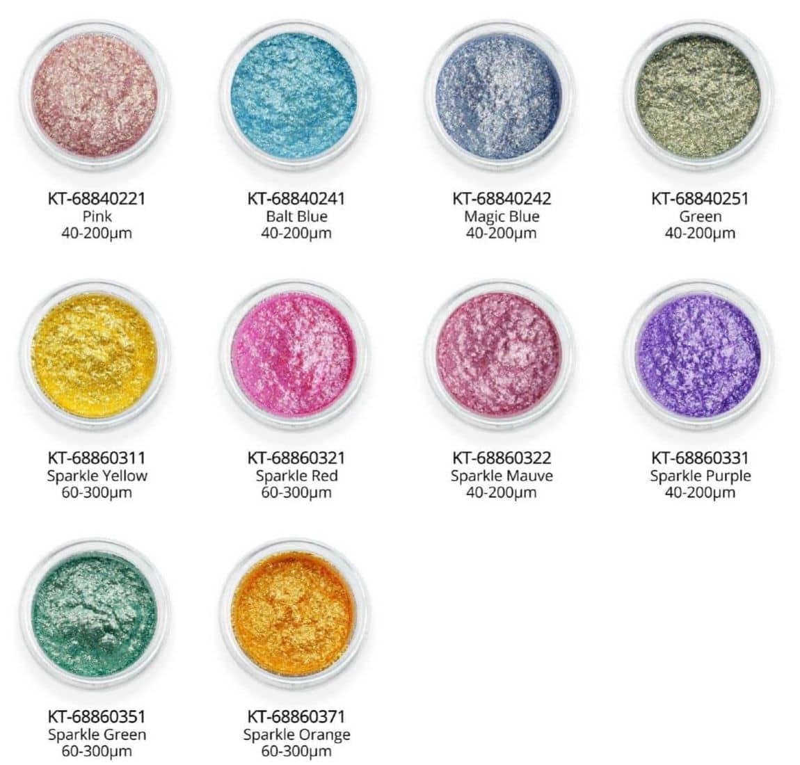 Borosilicate Sparkle Cosmetic Pigments