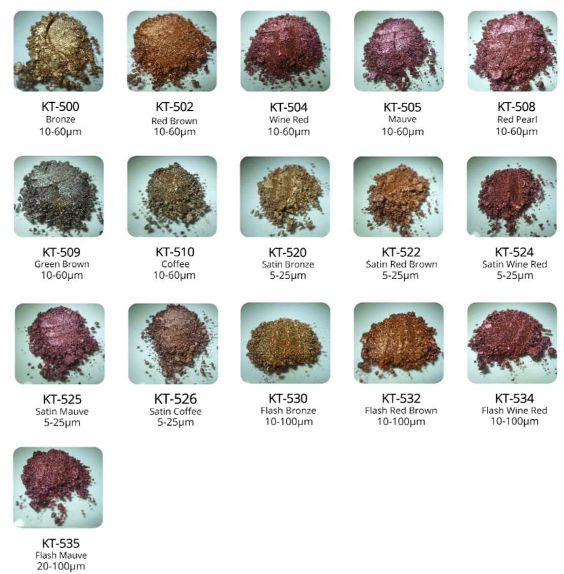 bronze metallic mica powder