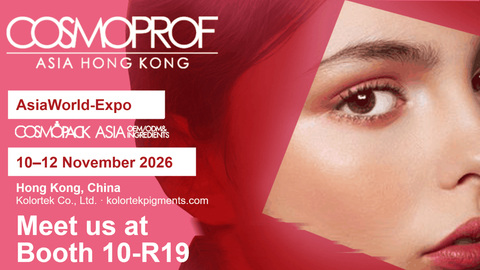 Kolortek at Cosmoprof Asia Hong Kong 2026: Booth 10-R19 Kolortek at Cosmoprof Asia Hong Kong 2026: Booth 10-R19